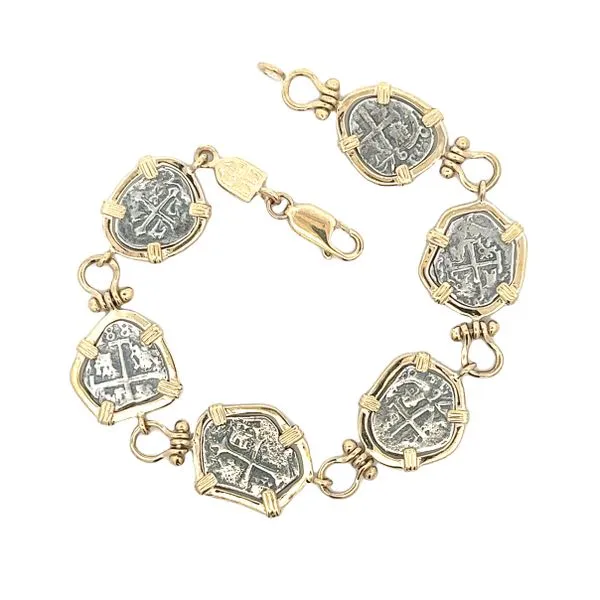 Replica Atocha Ship Wreck Coin 14K Yellow Gold Frames BraceletReplica Atocha Ship Wreck Coin 14K Yellow Gold Frames Bracelet Classic Creations In Diamonds & Gold Venice, FL