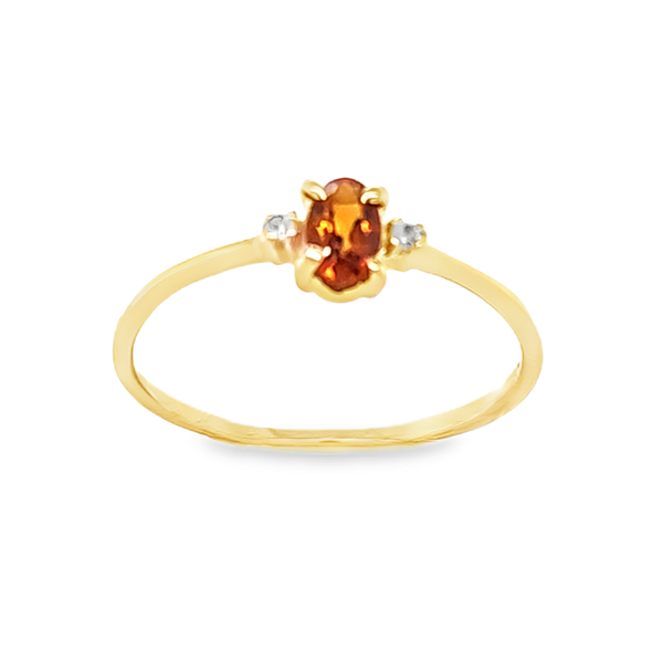 Vintage 1985 Kiddie Kraft Citrine November Birthstone Ring Size 6.25 – 10K Yellow Gold Classic Creations In Diamonds & Gold Venice, FL