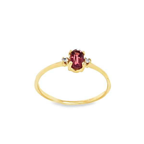 Vintage 1985 Kiddie Kraft Garnet January Birthstone Ring Size 6 – 10K Yellow Gold Classic Creations In Diamonds & Gold Venice, FL