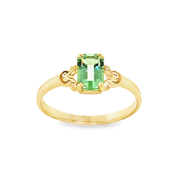 Vintage 1985 Kiddie Kraft Peridot August Birthstone Ring Size 3.5 – 10K Yellow Gold Classic Creations In Diamonds & Gold Venice, FL