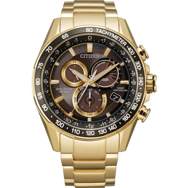 Men's Citizen Eco-Drive Watch Classic Creations In Diamonds & Gold Venice, FL