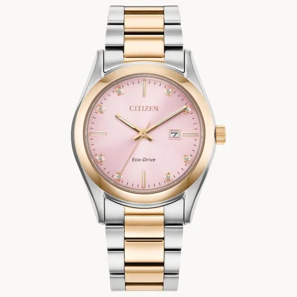 Women's Citizen Eco-Drive Watch Classic Creations In Diamonds & Gold Venice, FL