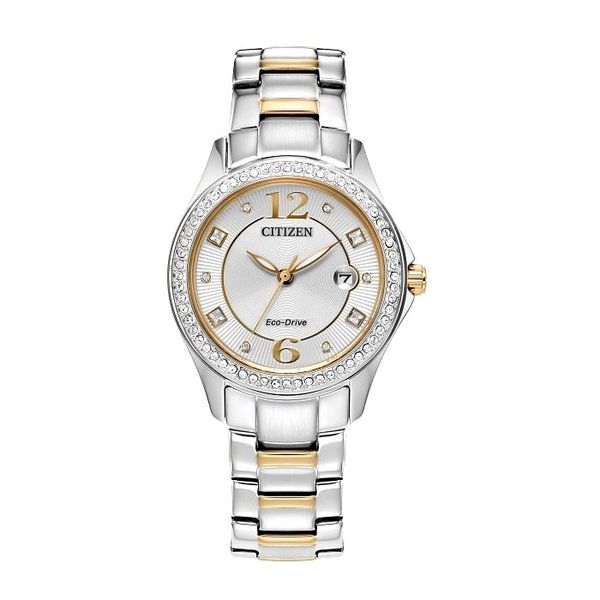 Citizen Crystal Two Tone Eco Drive Watch Classic Creations In Diamonds & Gold Venice, FL