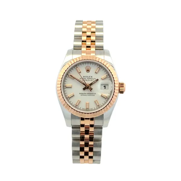 18KR/SS Ladies 26mm Rolex DateJust Box & Card Ref #179171 (2012) Classic Creations In Diamonds & Gold Venice, FL