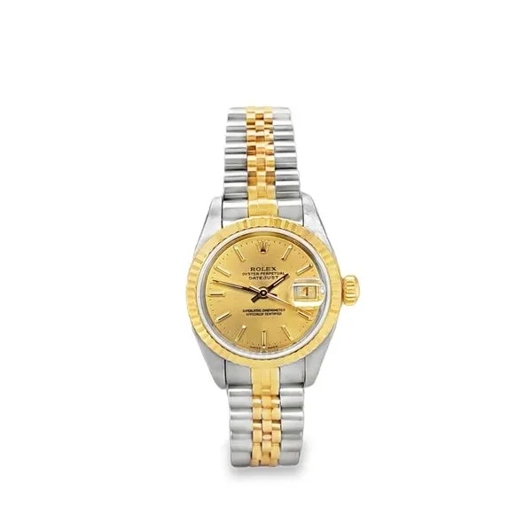 Pre-Owned Rolex Oyster Perpetual Datejust Model 79173 (2000) Classic Creations In Diamonds & Gold Venice, FL