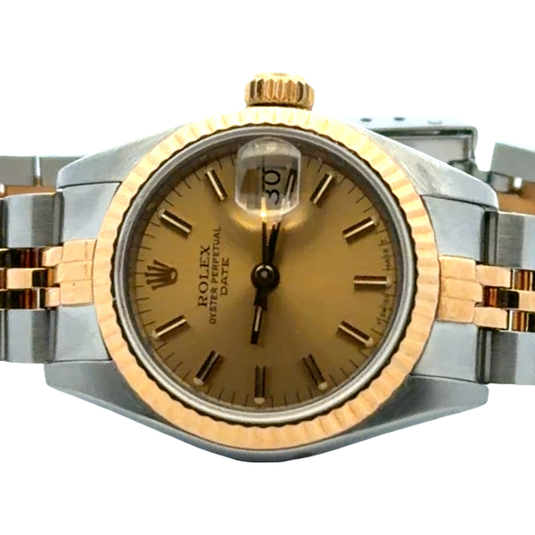 Pre-Owned Rolex Datejust 26mm Champagne Dial Two-Tone Watch with Jubilee Bracelet | 1984 Image 3 Classic Creations In Diamonds & Gold Venice, FL