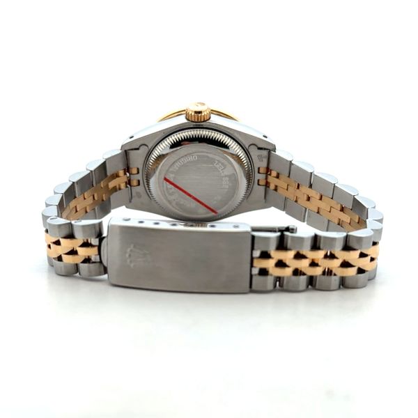 Pre Owned Rolex Lady Datejust 69173 Champagne Diamond Bezel 26mm Image 3 Classic Creations In Diamonds & Gold Venice, FL