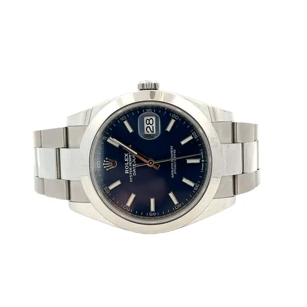 41mm All Stainless DateJust II Blue Index Dial Oyster Bracelet 2019 Classic Creations In Diamonds & Gold Venice, FL