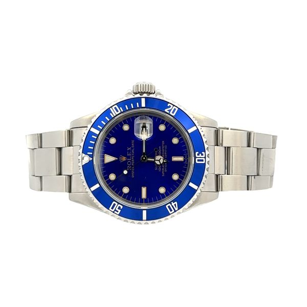 Stainless Submariner 16610 Blue & Blue Classic Creations In Diamonds & Gold Venice, FL