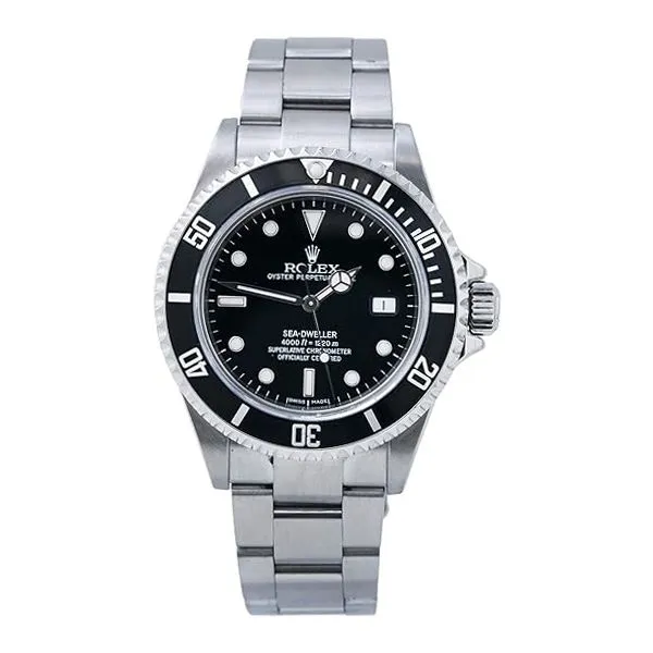 Pre-Owned Rolex Sea-Dweller Model 16600 (1991) Classic Creations In Diamonds & Gold Venice, FL