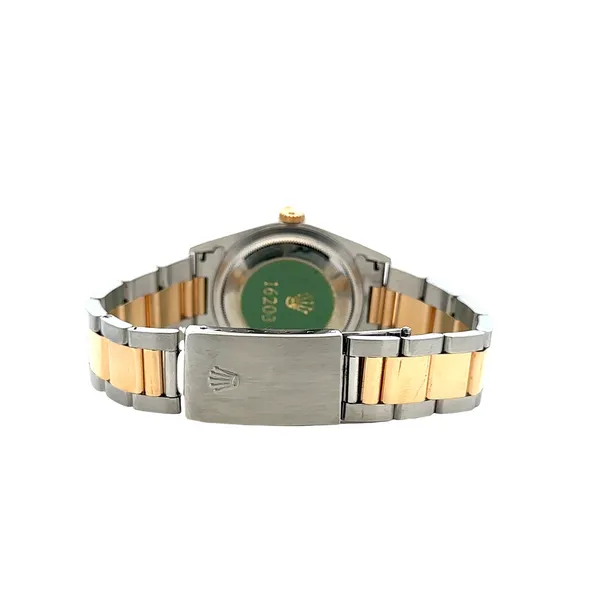 Pre-Owned 36mm 18K/SS Rolex Datejust Model 16203 Box & Papers (2000) Image 2 Classic Creations In Diamonds & Gold Venice, FL