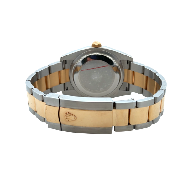 Pre-Owned 2008 Rolex Datejust 36mm Ref 116233 Black Jubilee Roman Dial Oyster Bracelet Box and Card Image 2 Classic Creations In Diamonds & Gold Venice, FL