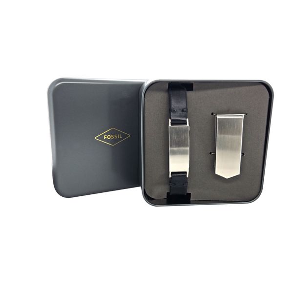 Engraveable Money Clip And ID Bracelet By Fossil Classic Creations In Diamonds & Gold Venice, FL