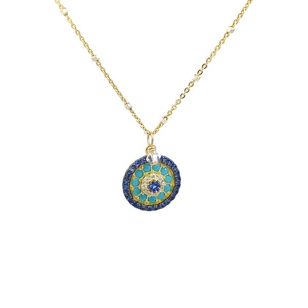 Gold Plated Lucky Eye Necklace Classic Creations In Diamonds & Gold Venice, FL