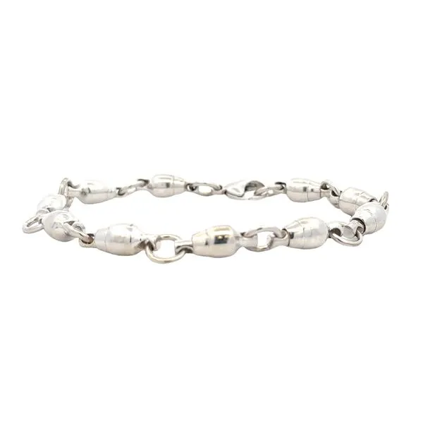 7mm Sterling Silver Sampo Swivel Bracelet Classic Creations In Diamonds & Gold Venice, FL
