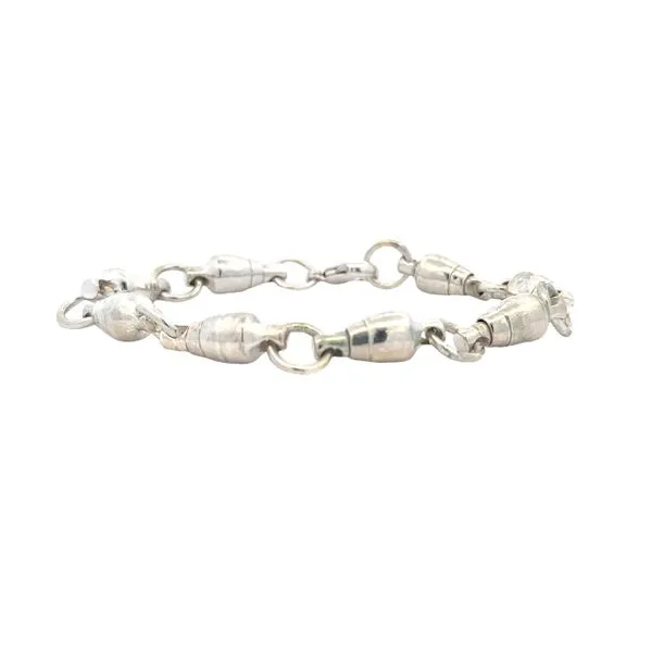 8.6mm Sterling Silver Sampo Swivel Bracelet Classic Creations In Diamonds & Gold Venice, FL