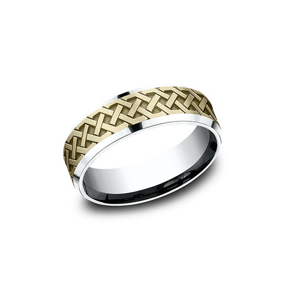 Benchmark Kilkenny 7mm 14K Yellow Gold Wedding Band Celtic Knot Comfort Fit Classic Creations In Diamonds & Gold Venice, FL