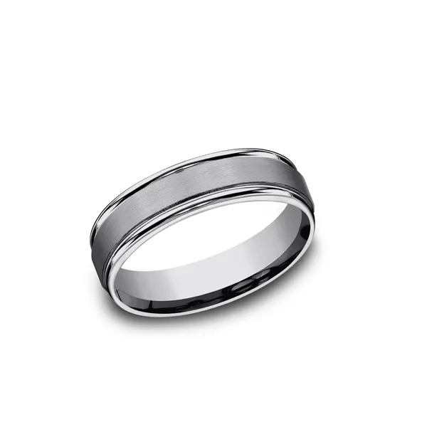 The Washington Tungsten Men's Wedding Band Classic Creations In Diamonds & Gold Venice, FL
