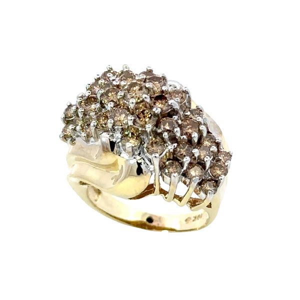 3.0ct. TW Champagne Diamond Waterfall Ring Classic Creations In Diamonds & Gold Venice, FL