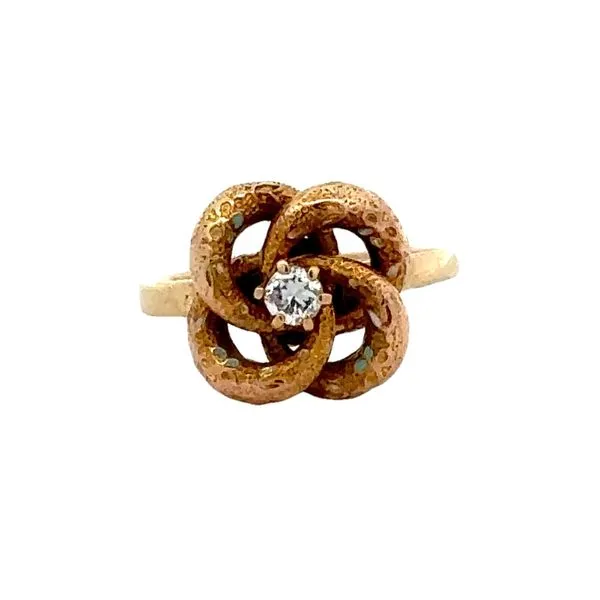1930's Estate Enameled And Diamond Knot Estate Ring Classic Creations In Diamonds & Gold Venice, FL