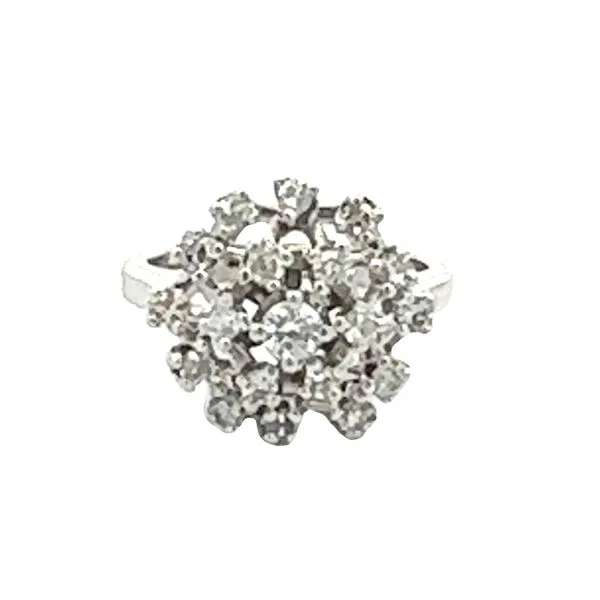 PRE-OWNED 14KW Diamond Cluster Ring .50ct. TW Classic Creations In Diamonds & Gold Venice, FL