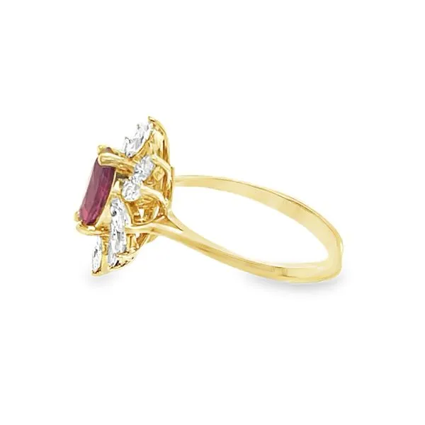 18K Ruby & Diamond Ballerina Ring Image 3 Classic Creations In Diamonds & Gold Venice, FL