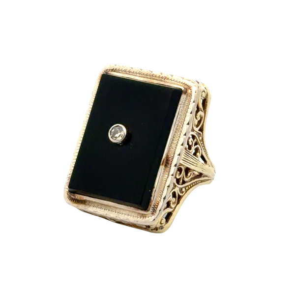 Vintage Sevan Bicakci 22K Yellow Gold & Sterling Silver Marquise Amethyst Diamond Ring Classic Creations In Diamonds & Gold Venice, FL