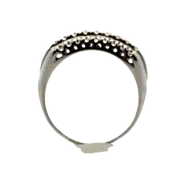 Estate Platinum Three-Row Diamond Band – 0.40 CTW Image 3 Classic Creations In Diamonds & Gold Venice, FL