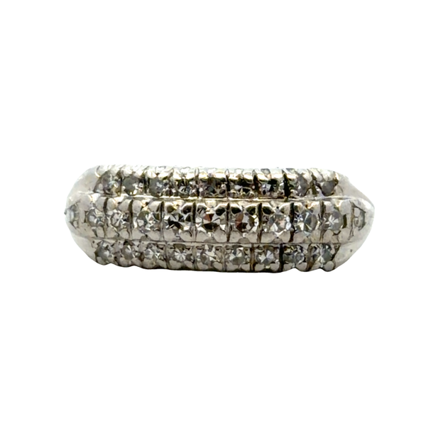 Estate Platinum Three-Row Diamond Band – 0.40 CTW Classic Creations In Diamonds & Gold Venice, FL