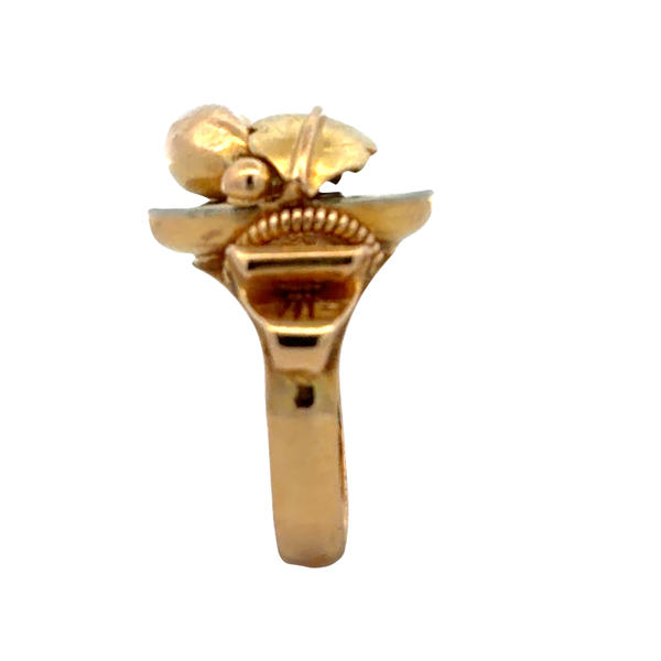 Vintage 1950s 18K Yellow Gold Retro Style Ring Image 3 Classic Creations In Diamonds & Gold Venice, FL