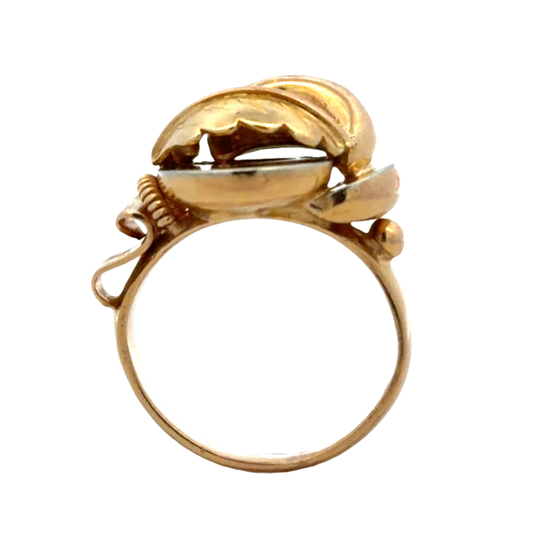 Vintage 1950s 18K Yellow Gold Retro Style Ring Image 5 Classic Creations In Diamonds & Gold Venice, FL