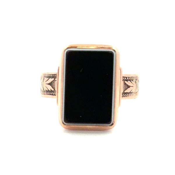 Estate 10K Yellow Gold Black Onyx Ring Classic Creations In Diamonds & Gold Venice, FL