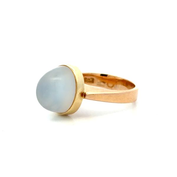 Estate 14K Yellow Gold Moonstone Solitaire Ring – 11 x 9mm Image 2 Classic Creations In Diamonds & Gold Venice, FL