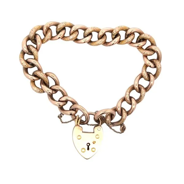 1940's 9K Rose Gold Heart 
