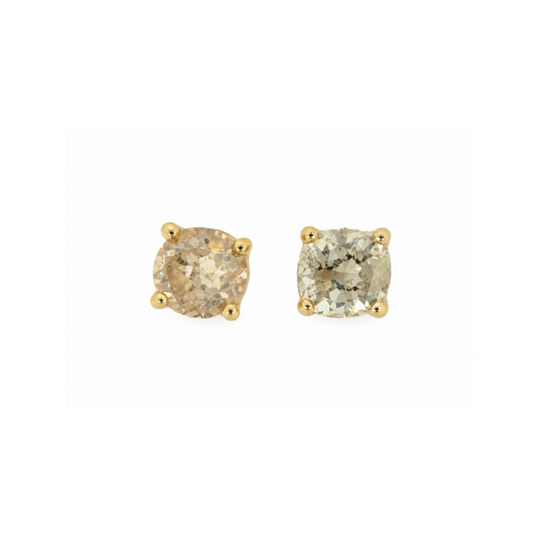 14K Yellow Gold Round Brilliant Diamond Stud Earrings 0.50ct TW Classic Creations In Diamonds & Gold Venice, FL