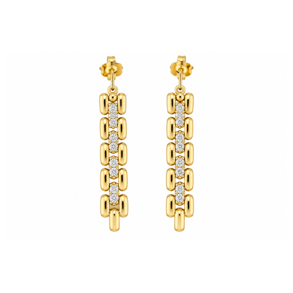 14K Yellow Gold Polished Rope Twist Hoop Earrings 38mm Classic Creations In Diamonds & Gold Venice, FL