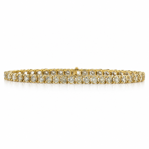 14K Yellow Gold Diamond S Link Bracelet 2.40ct TW Classic Creations In Diamonds & Gold Venice, FL