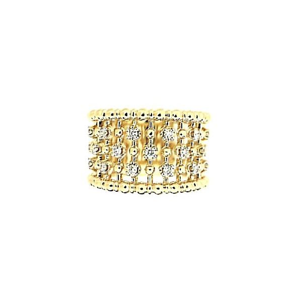 14K Yellow Gold Gabriel13mm Bujukan Ball Diamond Band Ring Classic Creations In Diamonds & Gold Venice, FL