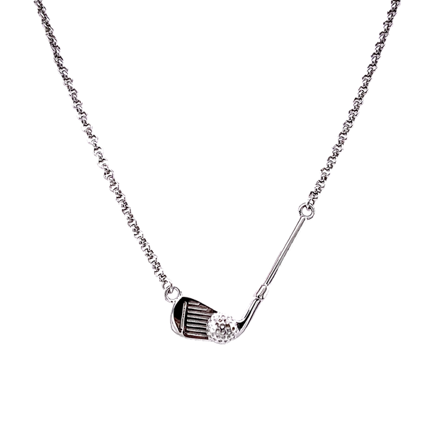 Nau-T-Girl Golf Club Necklace Classic Creations In Diamonds & Gold Venice, FL