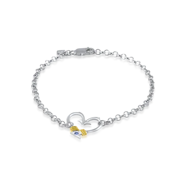 Nau-T-Girl Hook Heart Bracelet Small Classic Creations In Diamonds & Gold Venice, FL