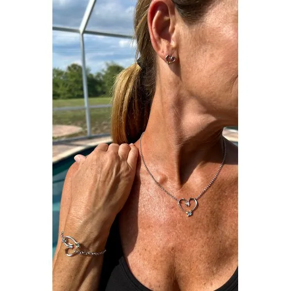Nau-T-Girl Hook Heart Bracelet Large Image 3 Classic Creations In Diamonds & Gold Venice, FL
