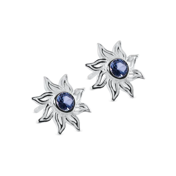 Nau-T-Girl Sun Stud Earrings Classic Creations In Diamonds & Gold Venice, FL