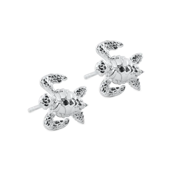 Nau-T-Girl Sea Turtle Stud Earrings Classic Creations In Diamonds & Gold Venice, FL