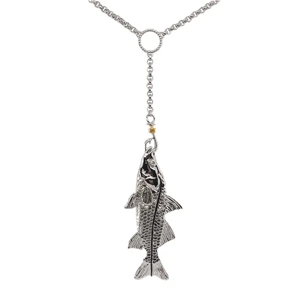 Nau-T-Girl Snook Ladies Lariat Necklace Classic Creations In Diamonds & Gold Venice, FL