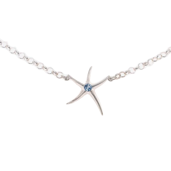 Nau-T-Girl Starfish Anklet Classic Creations In Diamonds & Gold Venice, FL