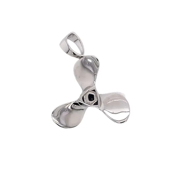 Nau-T-Girl Shiny Propeller Pendant Classic Creations In Diamonds & Gold Venice, FL