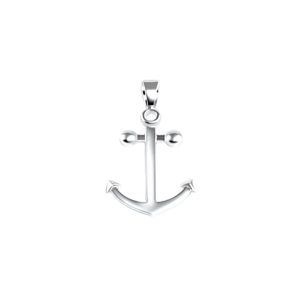 Nau-T-Girl Anchor Pendant Classic Creations In Diamonds & Gold Venice, FL