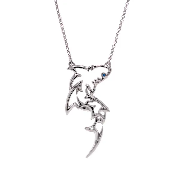 Nau-T-Girl Shark Necklace Classic Creations In Diamonds & Gold Venice, FL