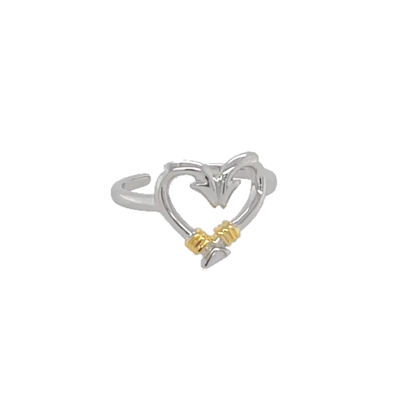 Nau-T-Girl Hook Heart Toe Ring Classic Creations In Diamonds & Gold Venice, FL