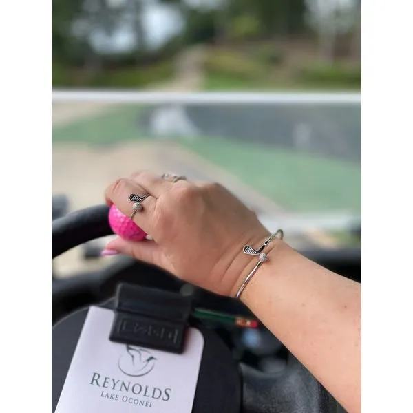 Nau-T-Girl Golf Bangle Bracelet Image 3 Classic Creations In Diamonds & Gold Venice, FL